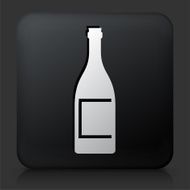 Black Square Button with Alcohol Bottle N2