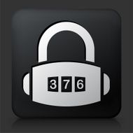 Black Square Button with Dial Security Lock N6