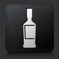 Black Square Button with Alcohol Bottle N4