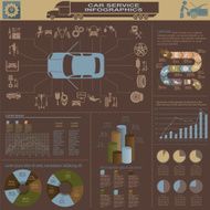 Car service repair Infographics N18