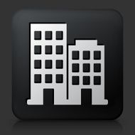 Black square button with Two Buildings