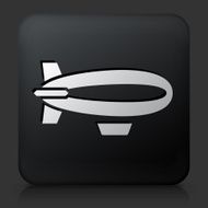 Black square button with Rocket Bomb