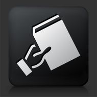 Black Square Button with Recommending Book N2