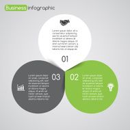 Modern vector info graphic for business project N79