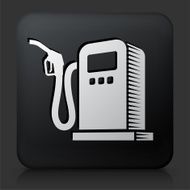 Black Square Button with Gas Pump N2