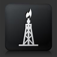 Black Square Button with Oil Drill