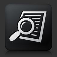 Black Square Button with Searching Documents N2