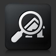 Black square button with Searching for a House