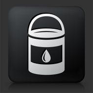 Black Square Button with Paint Bucket