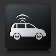 Black Square Button with Car Connection