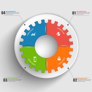Infographic circle business concepts with icons N2