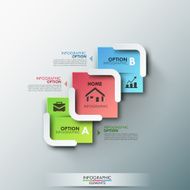 Modern infographics options banner N266