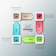 Modern infographics options banner N267