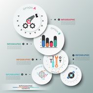 Modern infographics options banner N269