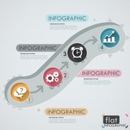 Flat infographic design N3