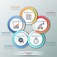 Modern infographics options banner N271