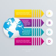 Abstract 3D digital illustration Infographic N6