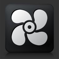 Black Square Button with Fan