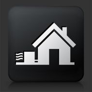 Black Square Button with Home Air Conditioner