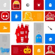 Halloween sticker infographic