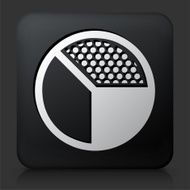 Black Square Button with Pie Chart