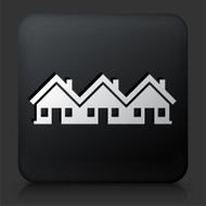 Black Square Button with Condos Icon N5