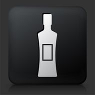 Black Square Button with Alcohol Bottle N9