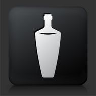 Black Square Button with Alcohol Bottle N10