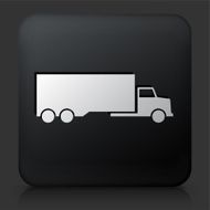 Black Square Button with Truck Icon