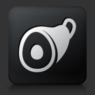 Black Square Button with Ham Icon