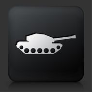 Black Square Button with Tank Icon
