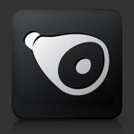Black Square Button with Ham Icon N2