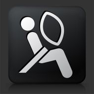 Black Square Button with Airbag Test