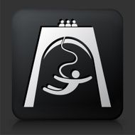 Black Square Button with Bungee Jumping