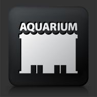 Black Square Button with Aquarium