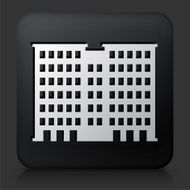 Black Square Button with Building Icon N11