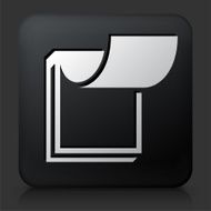 Black Square Button with Booklet Icon