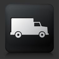 Black Square Button with Van Icon