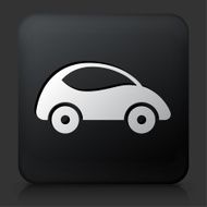 Black Square Button with Car Icon