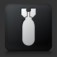 Black Square Button with Bomb Icon