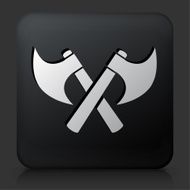 Black Square Button with Two Crossed Axes