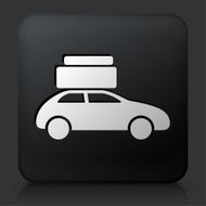 Black Square Button with Moving Car Icon