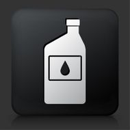 Black Square Button with Car Oil Icon