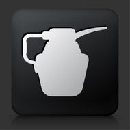 Black Square Button with Car Oil Icon N2