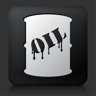 Black Square Button with Car Oil Icon N4