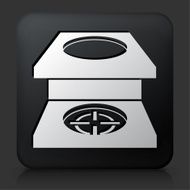Black Square Button with Target Search