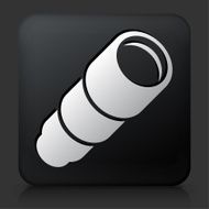 Black Square Button with Camera Lens