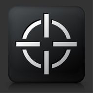 Black Square Button with Target Aim