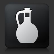 Black Square Button with Water Pitcher