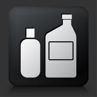 Black Square Button with Chimicals For Photographic Processing